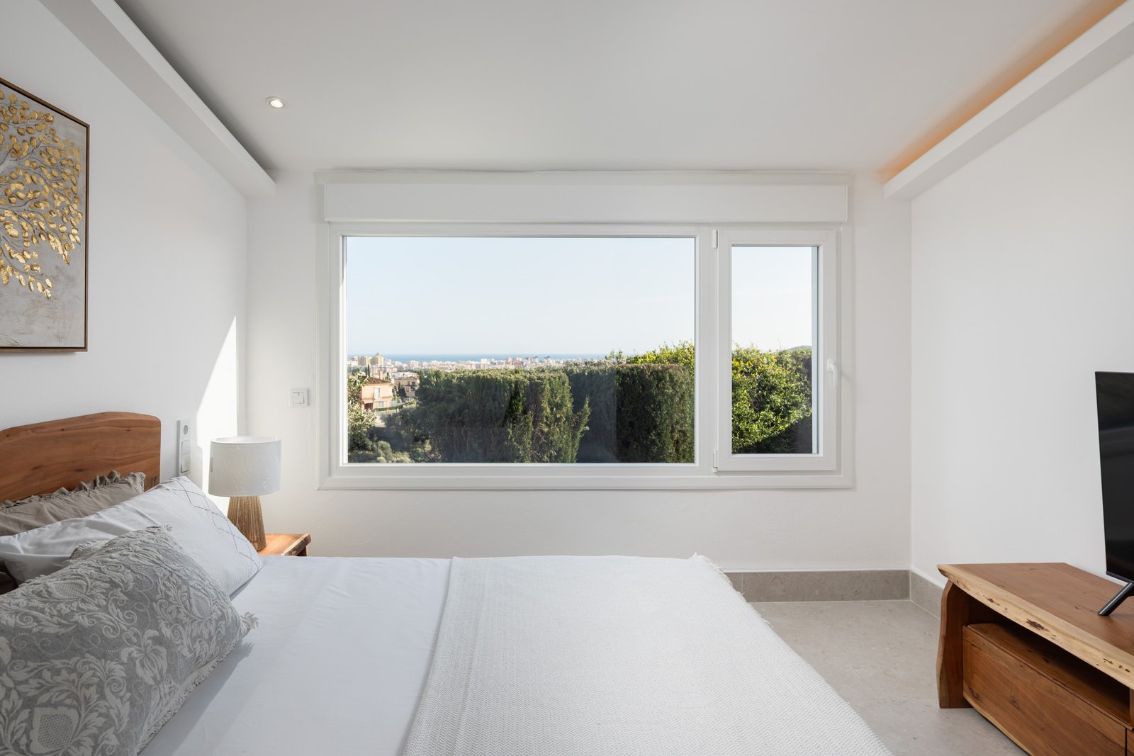 Bedroom with views at Viewpoint Villa